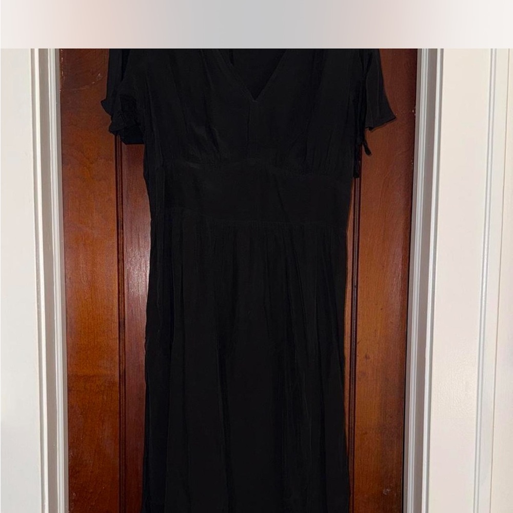 LOFT Classic Black Midi Dress